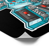 Poster Arcade Bot - Armoire De Jeu Vidéo Avec Joystick En (Coin)