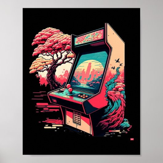Poster Arcade de jeux vidéo (Devant)