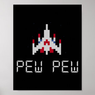 Poster Arcade Retro Video Game Ship 1