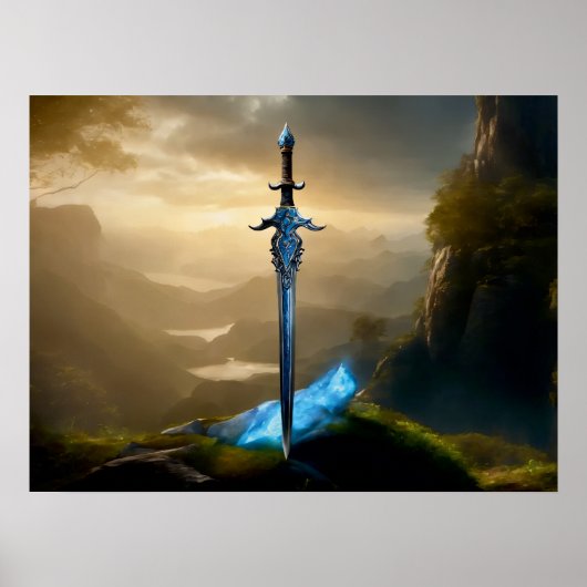Poster Arcane : épée enchantée (Devant)