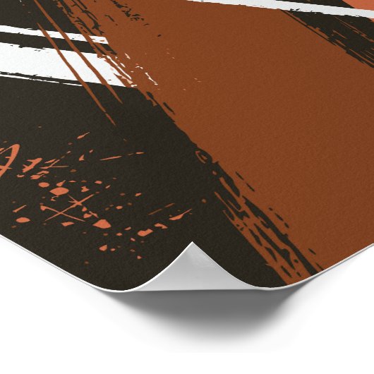 Poster Arceau Abstrait dynamique (Coin)