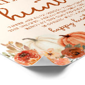Poster Arch Fall Boho Citrouille Ring Chasse Fête des mar (Coin)
