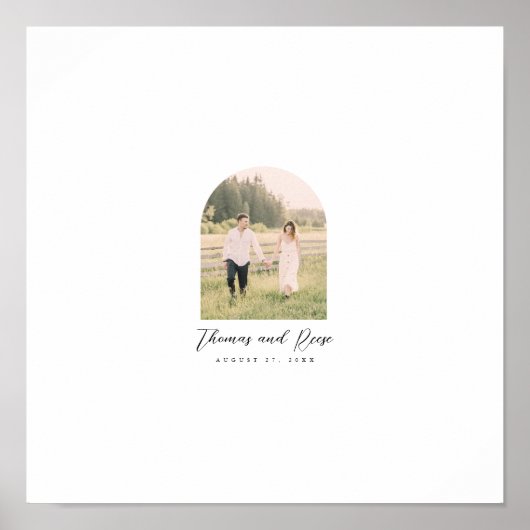 Poster Arch Photo Guides pour Voeux manuscrits (Devant)