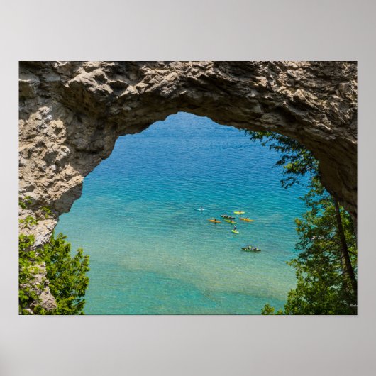 Poster Arch Rock Canoë (Devant)