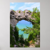 Poster Arch Rock Île Mackinac (Devant)