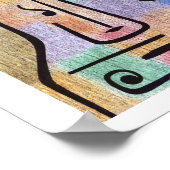 Poster Archange Expressionniste Abstrait Paul Klee (Coin)