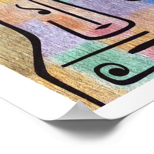 Poster Archange Expressionniste Abstrait Paul Klee (Coin)