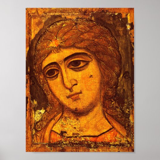 Poster Archange Gabriel Ancien Ange Russe Icône Byzantine (Devant)