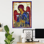 Poster Archange Gabriel Art byzantin primitif chrétien (Bureau à domicile)