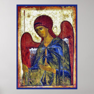 Poster Archange Gabriel Art byzantin primitif chrétien