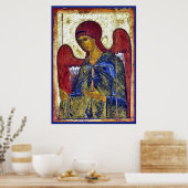 Poster Archange Gabriel Art byzantin primitif chrétien (Cuisine)