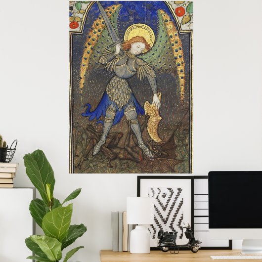 Poster ARCHANGEL DE St MICHAEL AVEC DIABLE (Bureau à domicile)