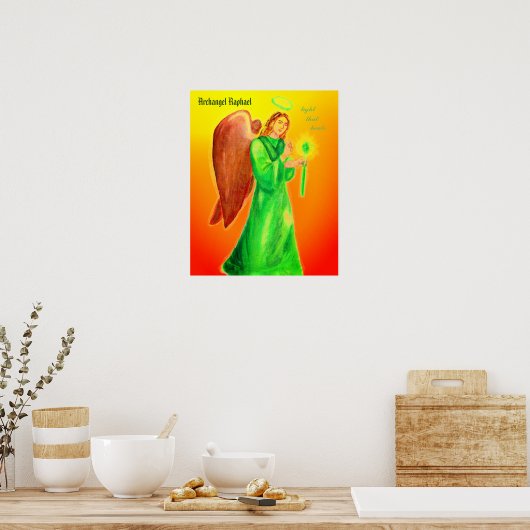 Poster Archangel Raphael 24"x24" (Cuisine)