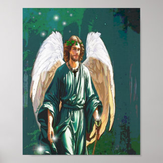 Poster Archangel Raphael Angel of Healing Wall Art Print