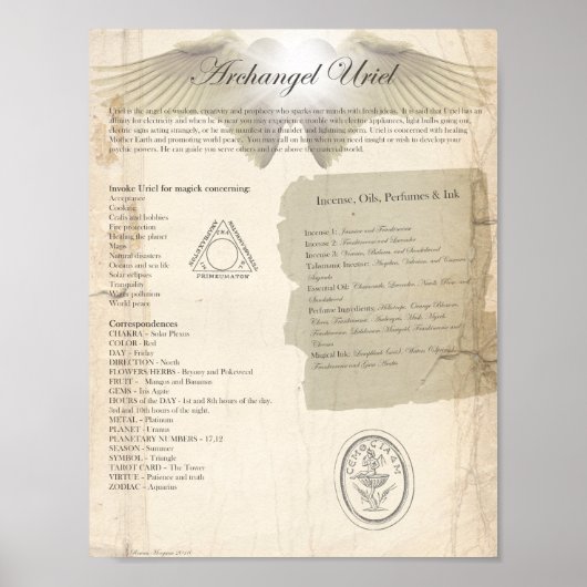 POSTER ARCHANGEL URIEL (Devant)