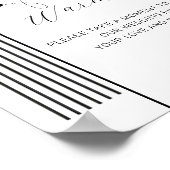 Poster Arche Cercles minimaux simples Signal Mariage de r (Coin)