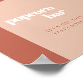 Poster Arche chic pêche en terre cuite Panneau de la barr (Coin)