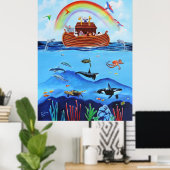 Poster Arche de Noé (Bureau à domicile)