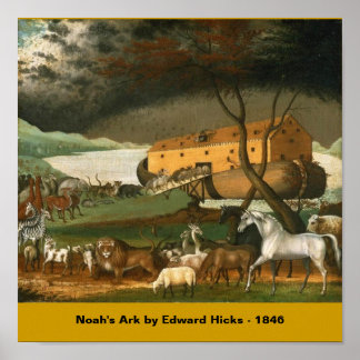 Poster Arche de Noé par Edward Hicks - 1846