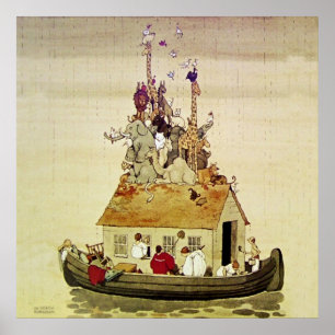 Poster "Arche de Noé" par W Heath Robinson