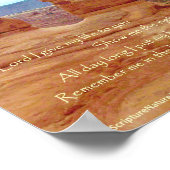 Poster Arche Delicate, Arches Nat'l Park, Psaume 25 (Coin)