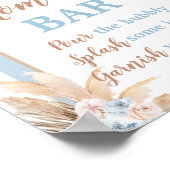 Poster Arche en laiton bleu Pampas Momosa Bar Signet garç (Coin)