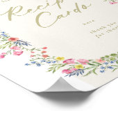 Poster arche fleurie carte de recettes de printemps signe (Coin)