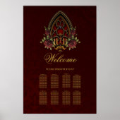 Poster Arche gothique aux crânes. (Devant)