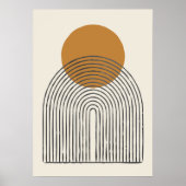 Poster Arche minimale du milieu du siècle (Devant)