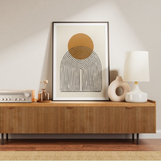 Poster Arche minimale du milieu du siècle