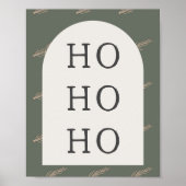 Poster Arche moderne Boho | Vert Et Or Qui Impriment (Devant)