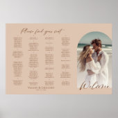 Poster Arche moderne photo mariage de siège (Devant)