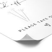 Poster ARCHER Éclats minimalistes Envoyer Désactiver (Coin)