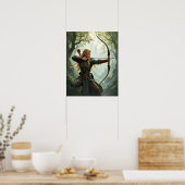 Poster Archer elfe du royaume des bois (Cuisine)