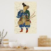 Poster Archer guerrier japonais (Cuisine)