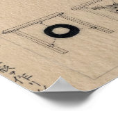 Poster Archer japonais Extraordinaire dessin vers 1878 (Coin)