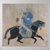 Poster Archer mongol à cheval (Devant)