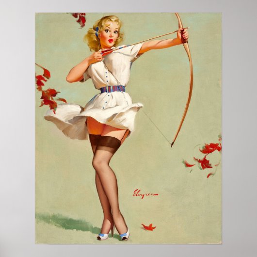 Poster Archery Pin-up (Devant)