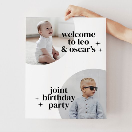 Poster Arches d'anniversaire pour les garçons
