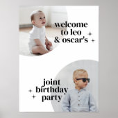 Poster Arches d'anniversaire pour les garçons (Devant)