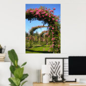 Poster Arches de Jardin rose du parc Elizabeth (Bureau à domicile)