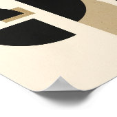 Poster Arches du désert : Composition en noir et beige (Coin)