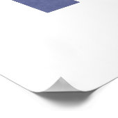 Poster Arches du milieu du siècle - Bleu et Beige (Coin)