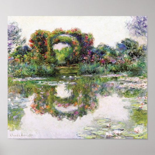 Poster Arches Flower Giverny Claude Monet Impressionnisme (Devant)