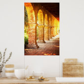 Poster Arches Mission San Juan Capistrano (Cuisine)