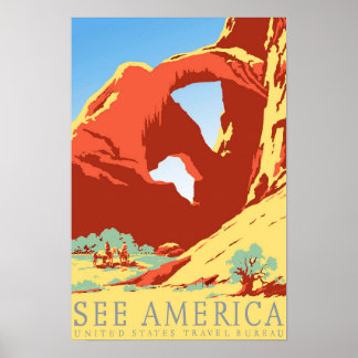 Poster Arches National Park Colorado co Vintage voyage
