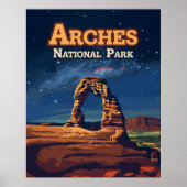Poster Arches Parc National Utah Delicate Arch Moab (Devant)