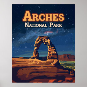 Poster Arches Parc National Utah Delicate Arch Moab