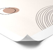 Poster Arches simples Art géométrique moderne ligne neutr (Coin)