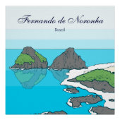 Poster Archipel de Fernando de Noronha (Devant)